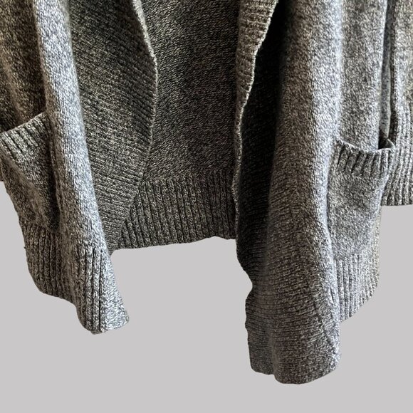 Banana Republic Women L Gray Wool Blend Buttonless Duster Cardigan - Picture 6 of 9